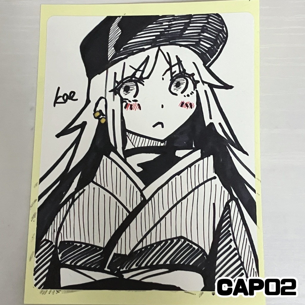 ラベルシールドローイング原画 CAP