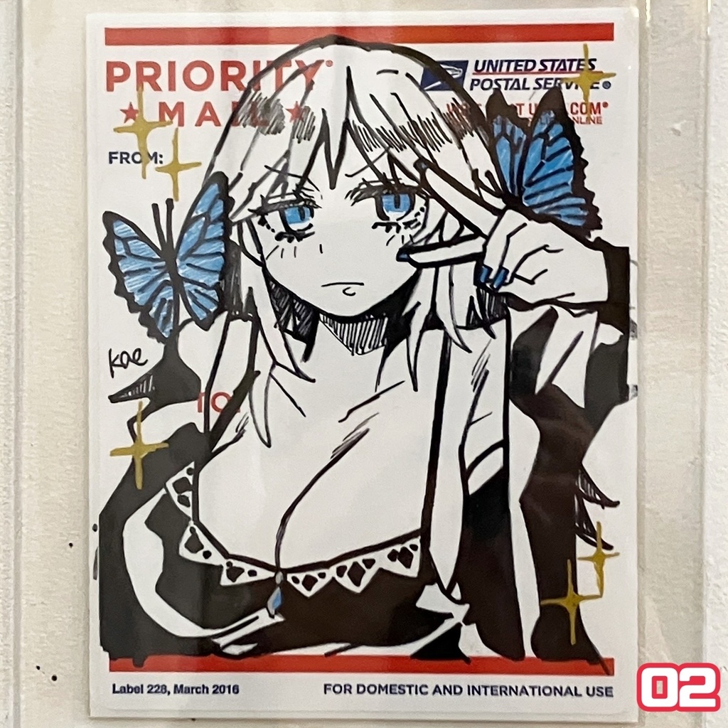 ラベルシールドローイング原画 beetle