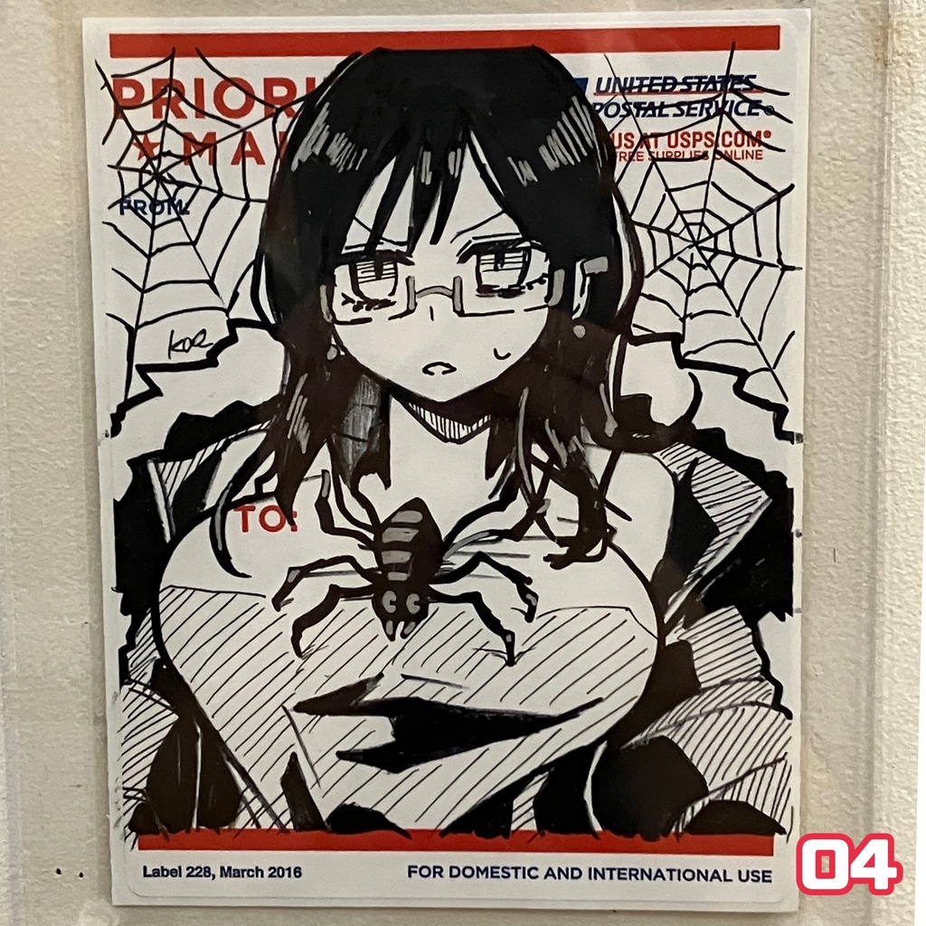 ラベルシールドローイング原画 beetle