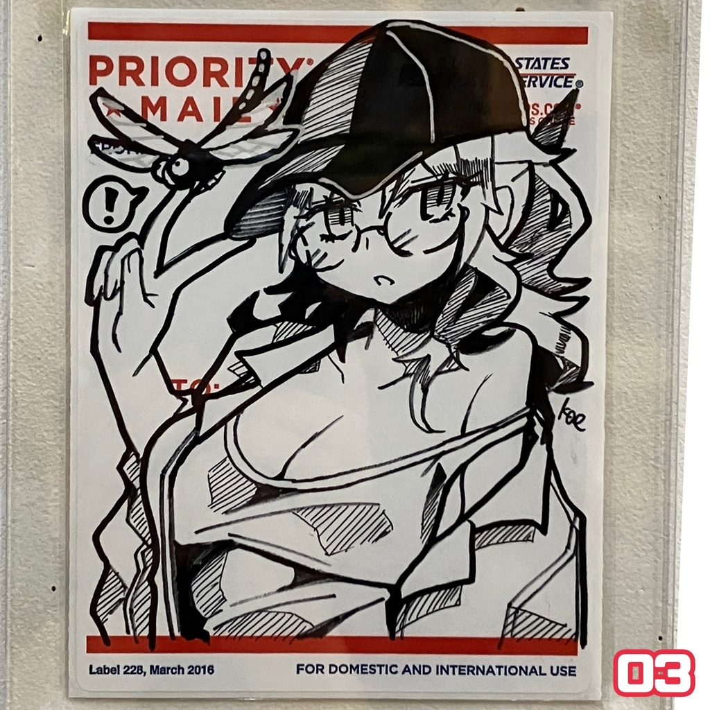 ラベルシールドローイング原画 beetle