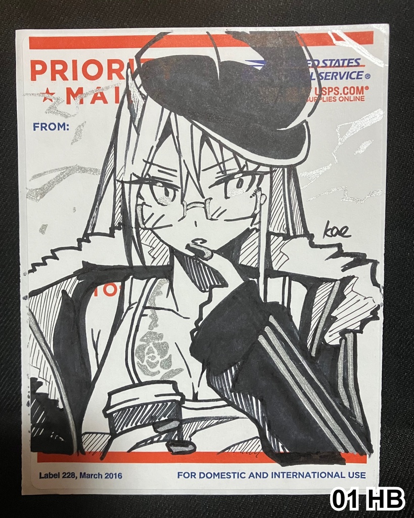 ラベルシールドローイング原画 2512