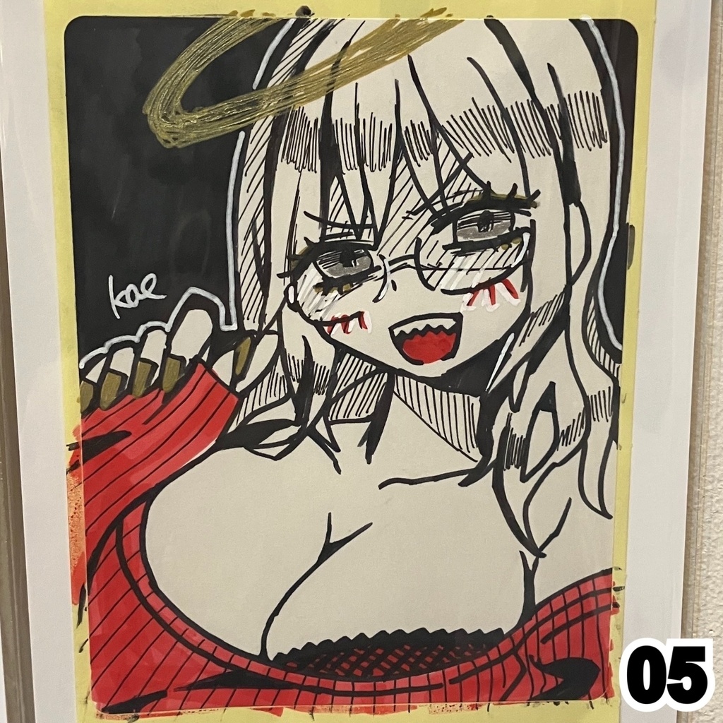 ラベルシールドローイング原画 knit