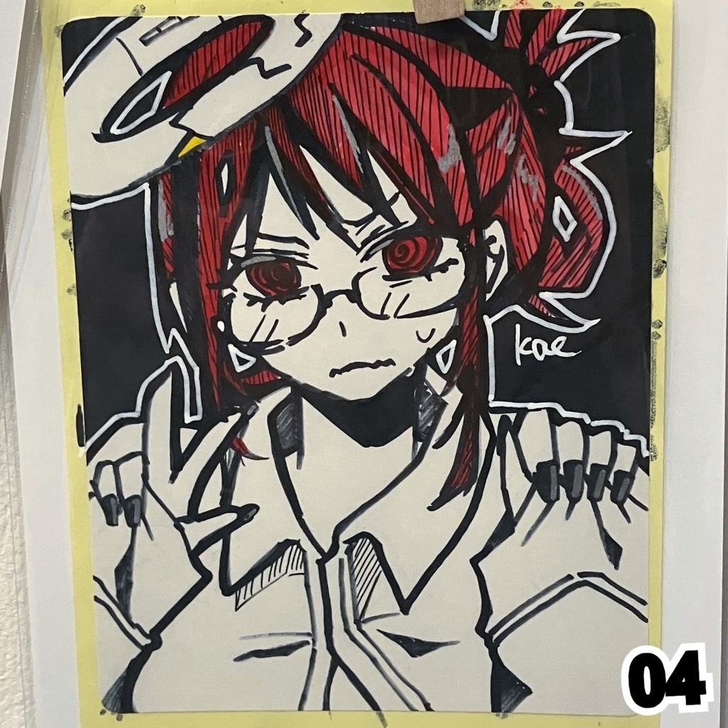 ラベルシールドローイング原画 knit