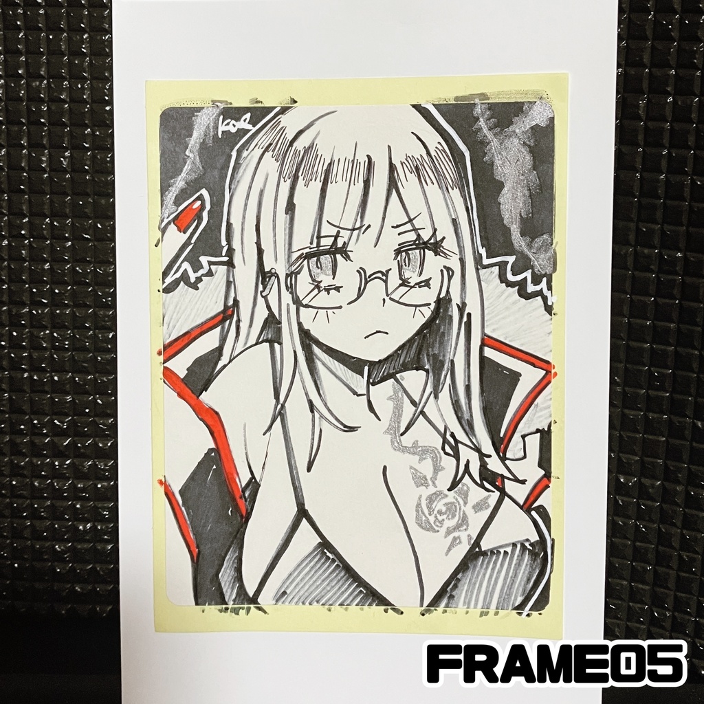 ラベルシールドローイング原画 FRAME