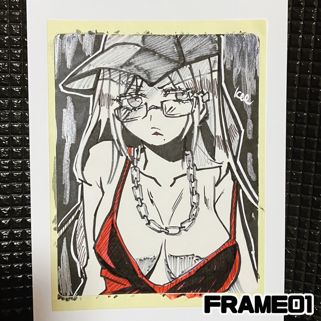 ラベルシールドローイング原画 FRAME