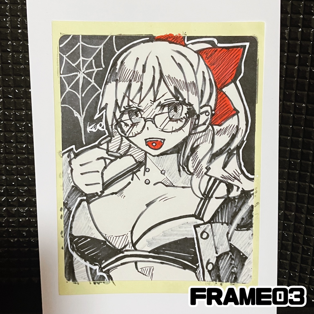 ラベルシールドローイング原画 FRAME