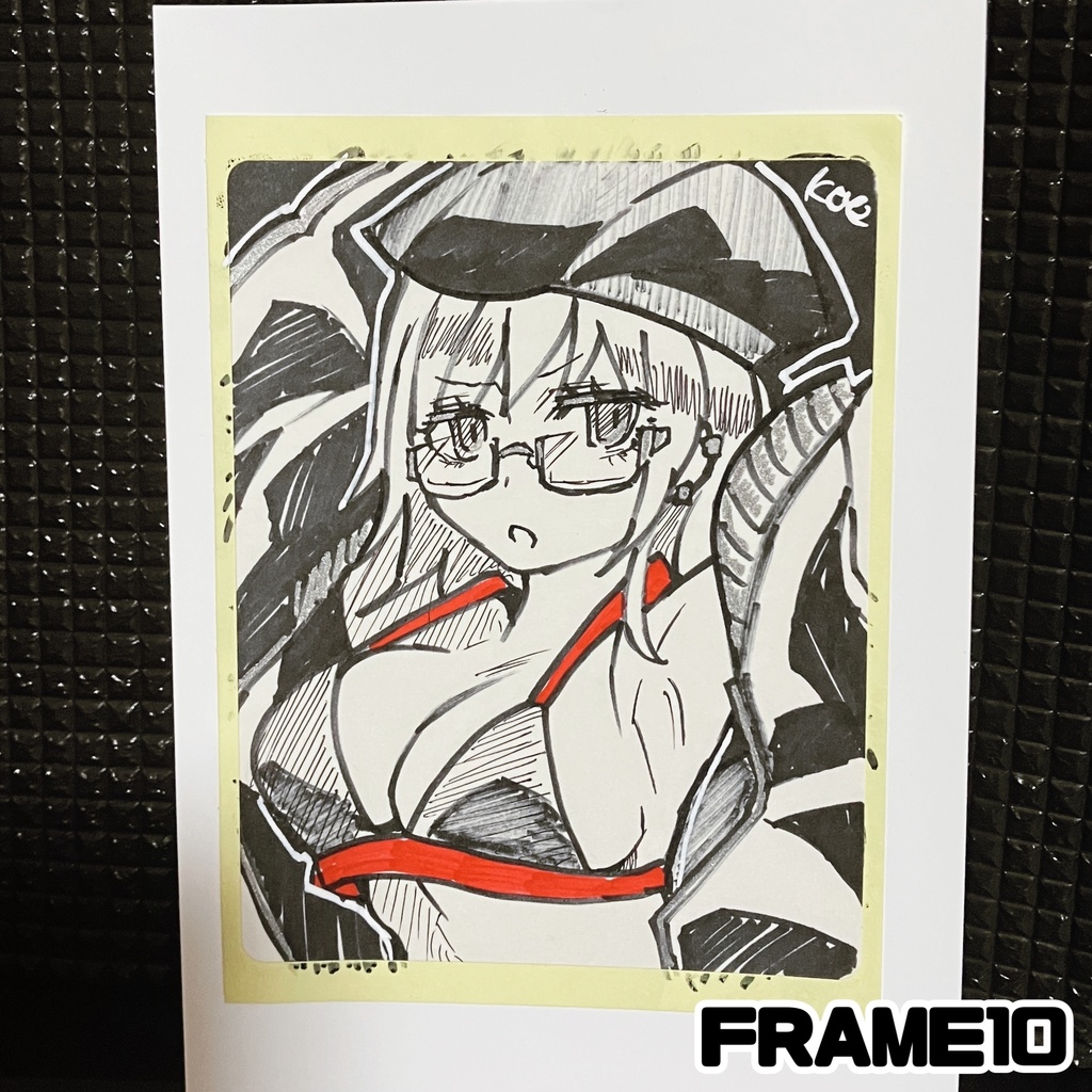 ラベルシールドローイング原画 FRAME