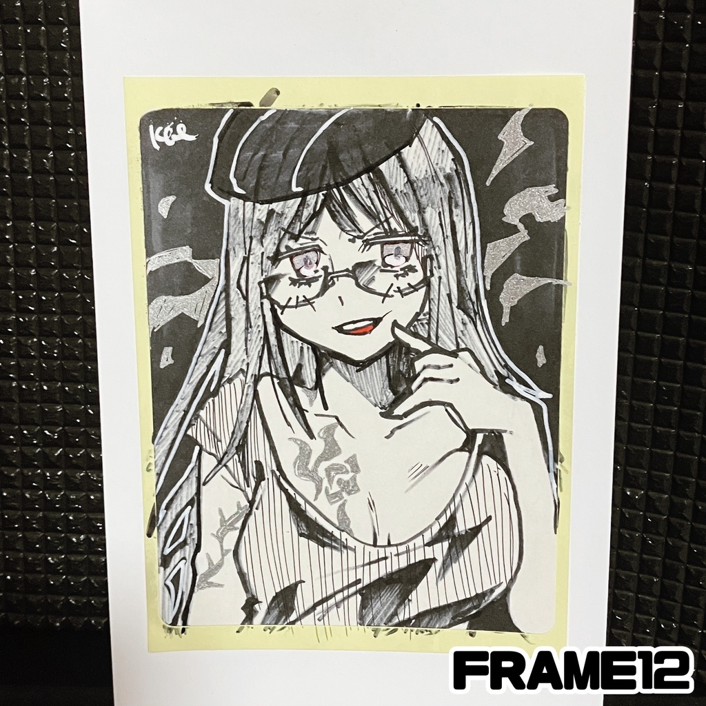 ラベルシールドローイング原画 FRAME