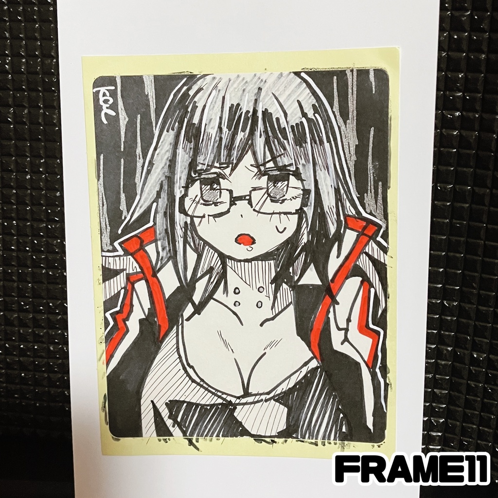 ラベルシールドローイング原画 FRAME