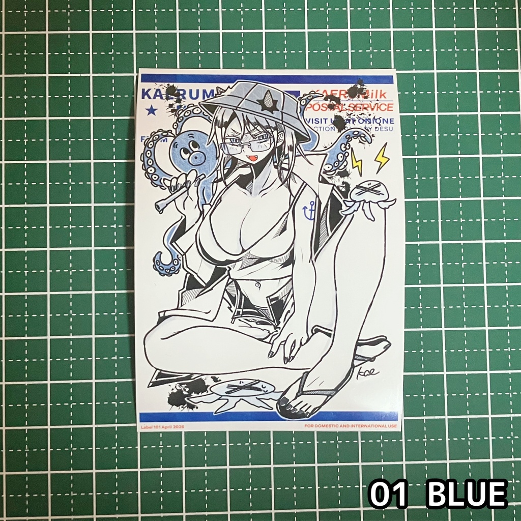 下書き ステッカー_鬼おねいちゃん03 水着
