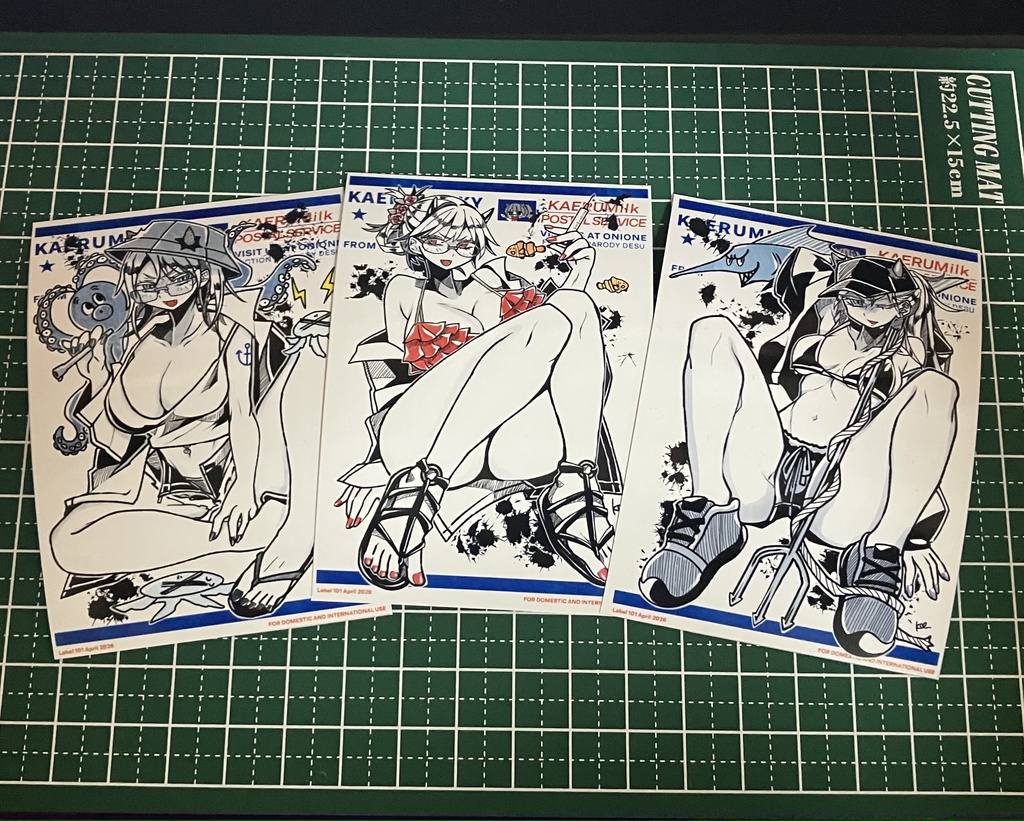 下書き ステッカー_鬼おねいちゃん03 水着