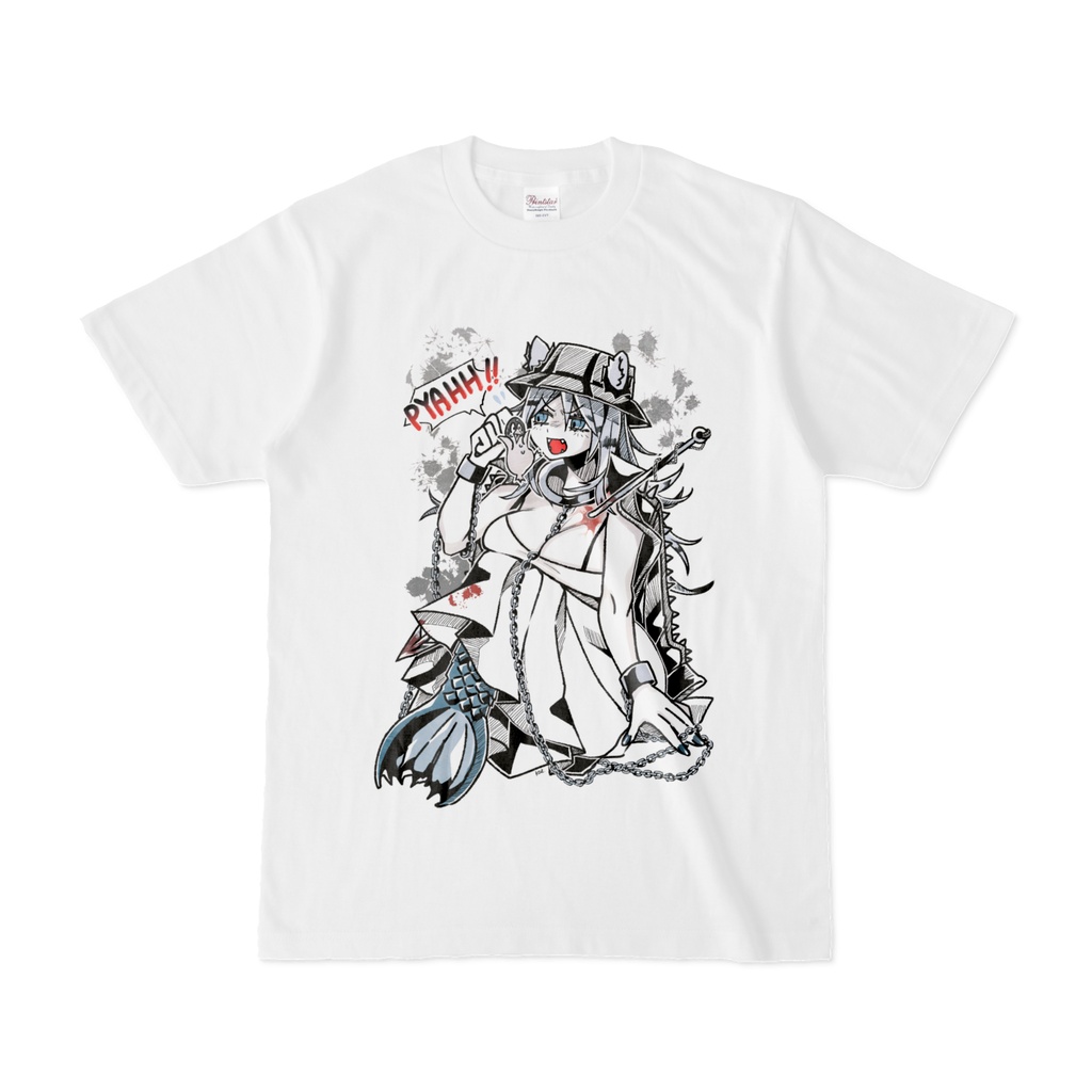 Tシャツ白_オカルト02八尺けーとす