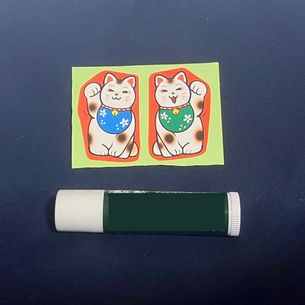 ステッカーセット_ミニまねきねこ