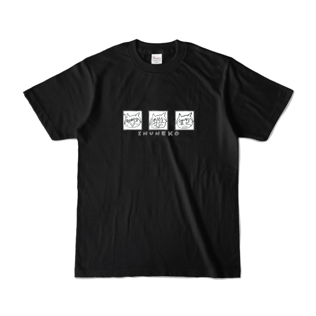 手書きTシャツ（黒）
