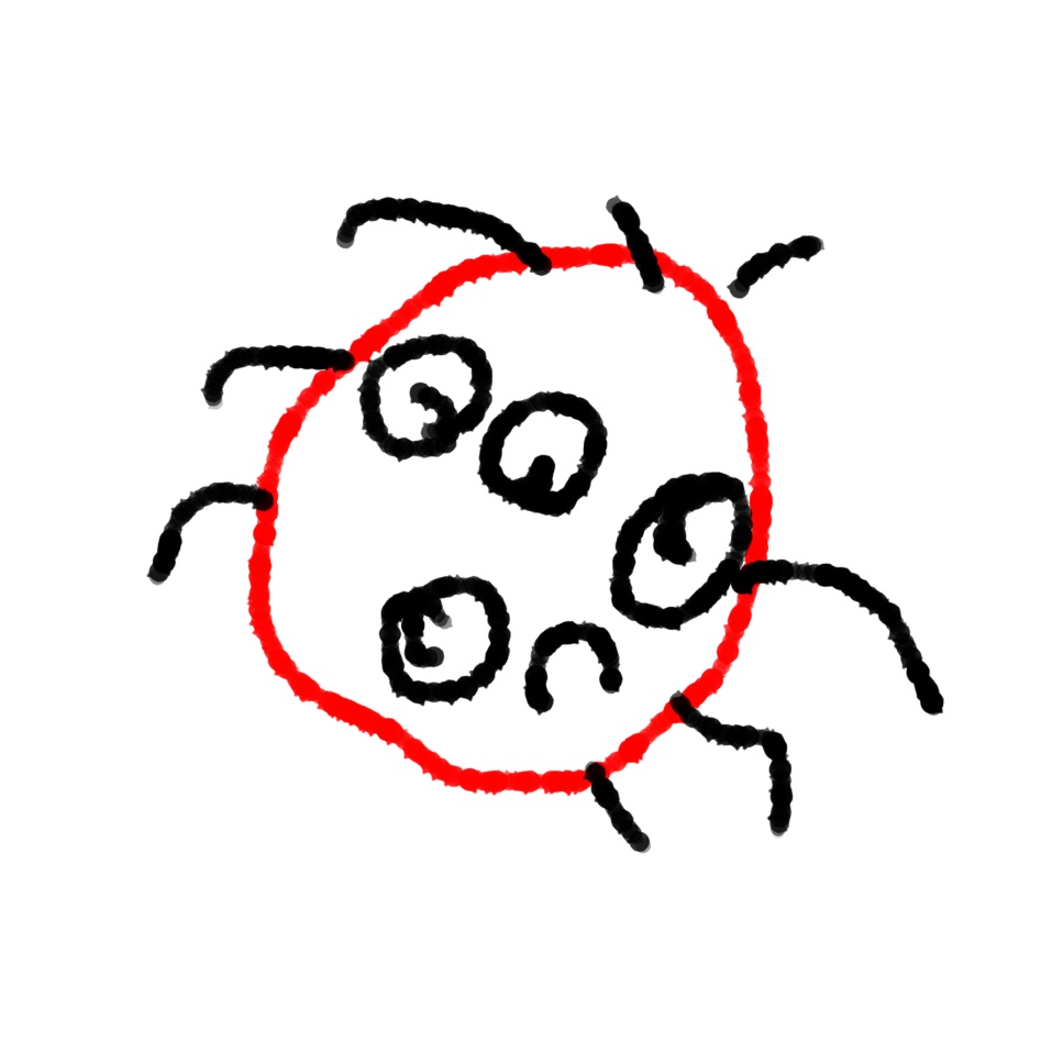 だまニキが描いたてんとう虫Tシャツ