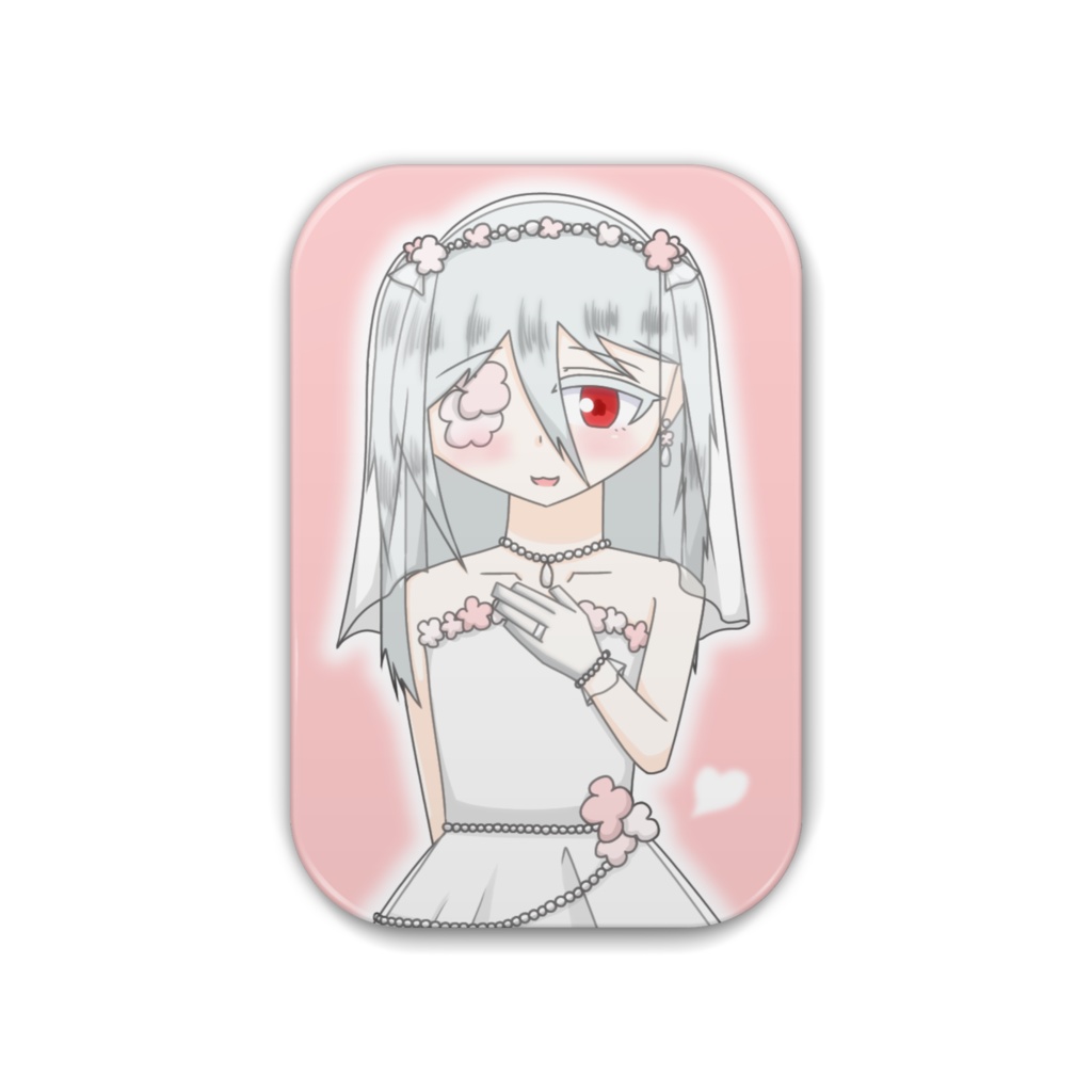 ウエディング代理缶バッジ