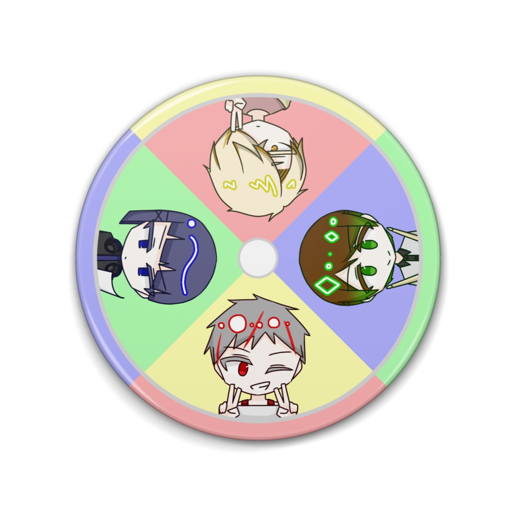 うちの子缶バッジ(76mm×76mm)