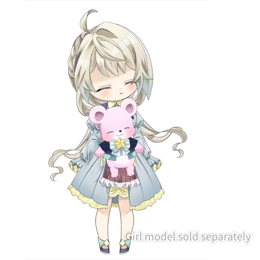 【受賞実績有】Live2D汎用モデル『くまマスコット』高精度物理演算/表情4種/VTS対応 Bear Mascot / 4 Expressions / VTS Ready