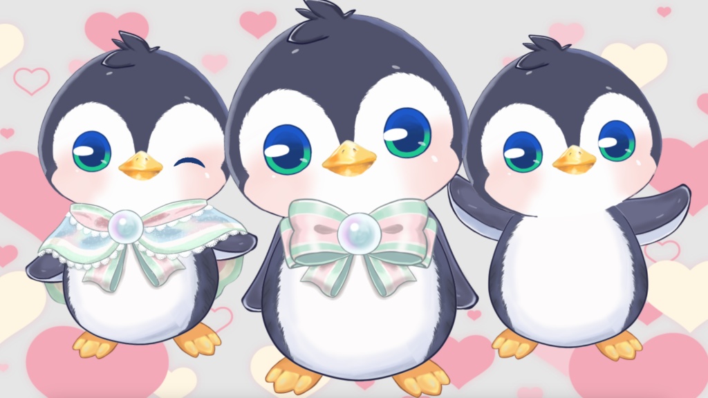 【受賞実績有】Live2D汎用モデル High-Spec Penguin Mascot - 5 Expressions & Outfit Toggles （高機能ペンギンマスコット・5種の表情差分＆衣装切り替え）