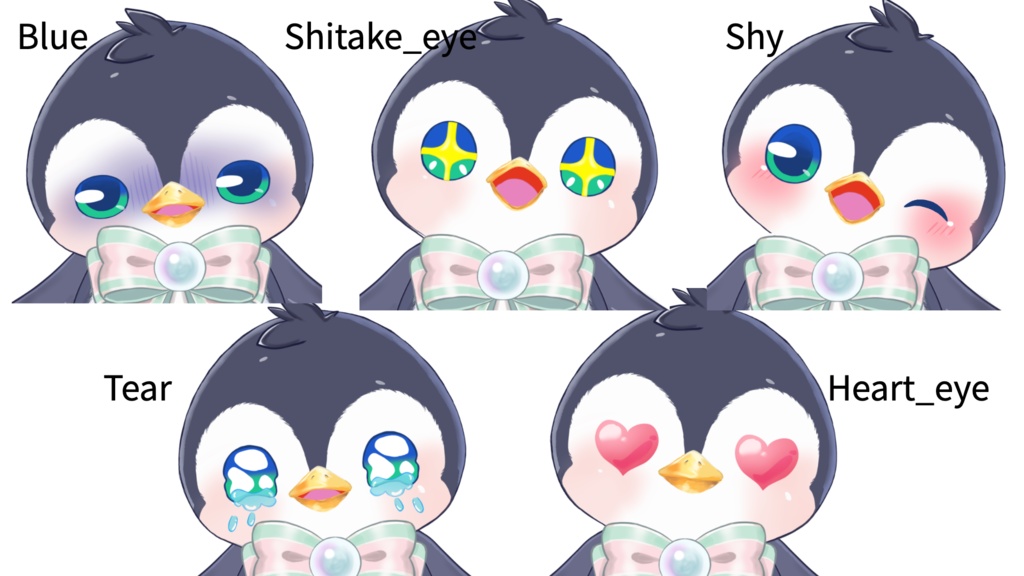 【受賞実績有】Live2D汎用モデル High-Spec Penguin Mascot - 5 Expressions & Outfit Toggles (高機能ペンギンマスコット・5種の表情差分&衣装切り替え)