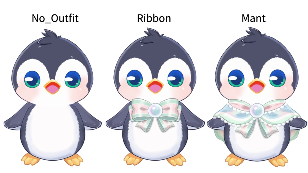 【受賞実績有】Live2D汎用モデル High-Spec Penguin Mascot - 5 Expressions & Outfit Toggles (高機能ペンギンマスコット・5種の表情差分&衣装切り替え)