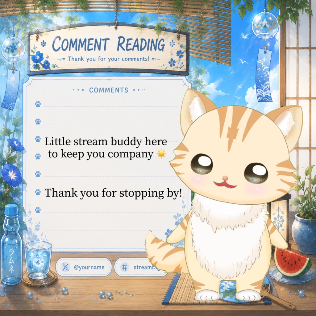 【受賞実績有】Live2D汎用モデル/梅 (高機能ねこマスコット）/[Kotaro] Ume Edition: Cozy Stream Companion Mascot/VTS Ready