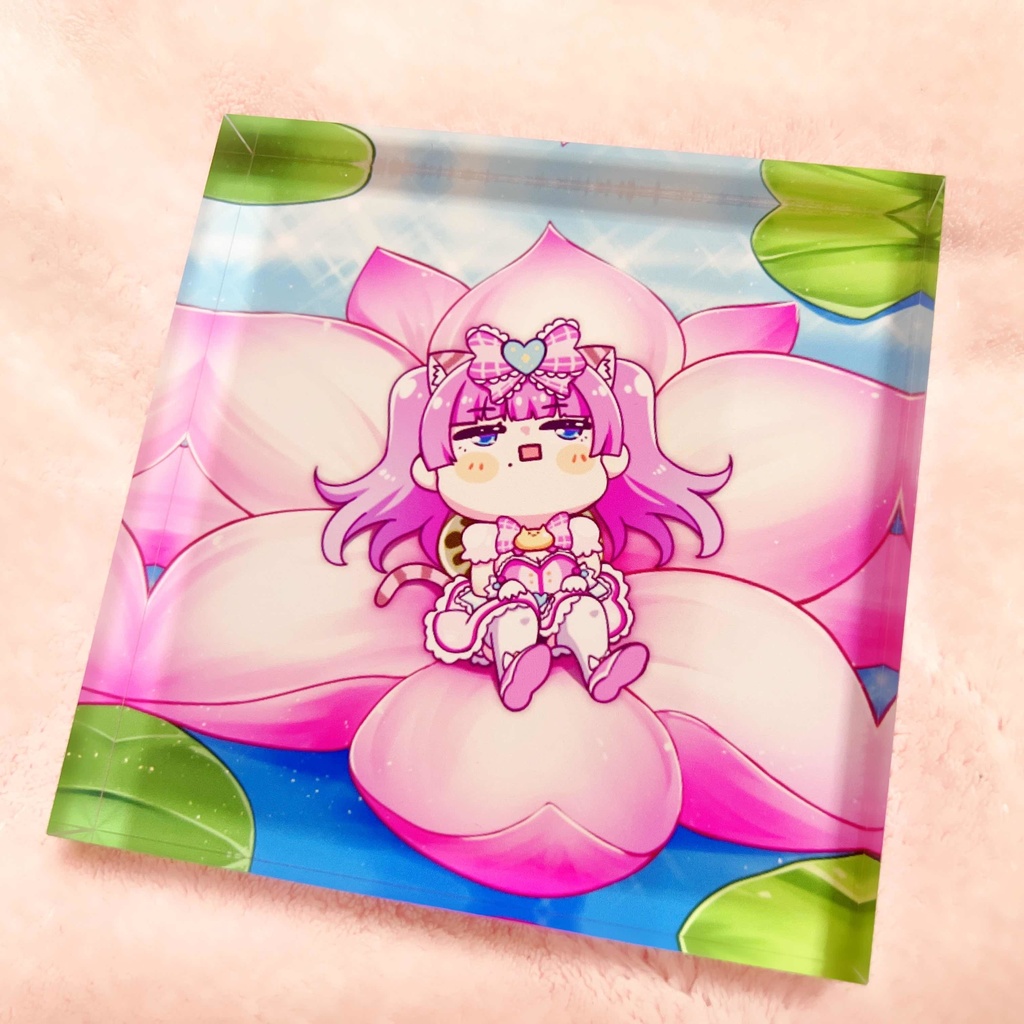蓮の上のみやちゃんアクリルブロック①💛live2D化二周年記念グッズ