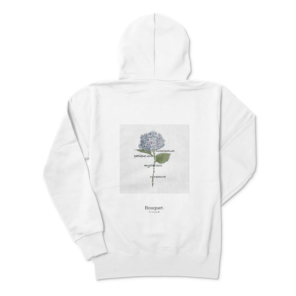 紫陽花プルパーカー