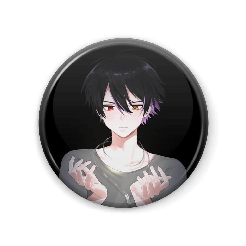 田中レドラ5周年記念 缶バッチ Ver2(黒)