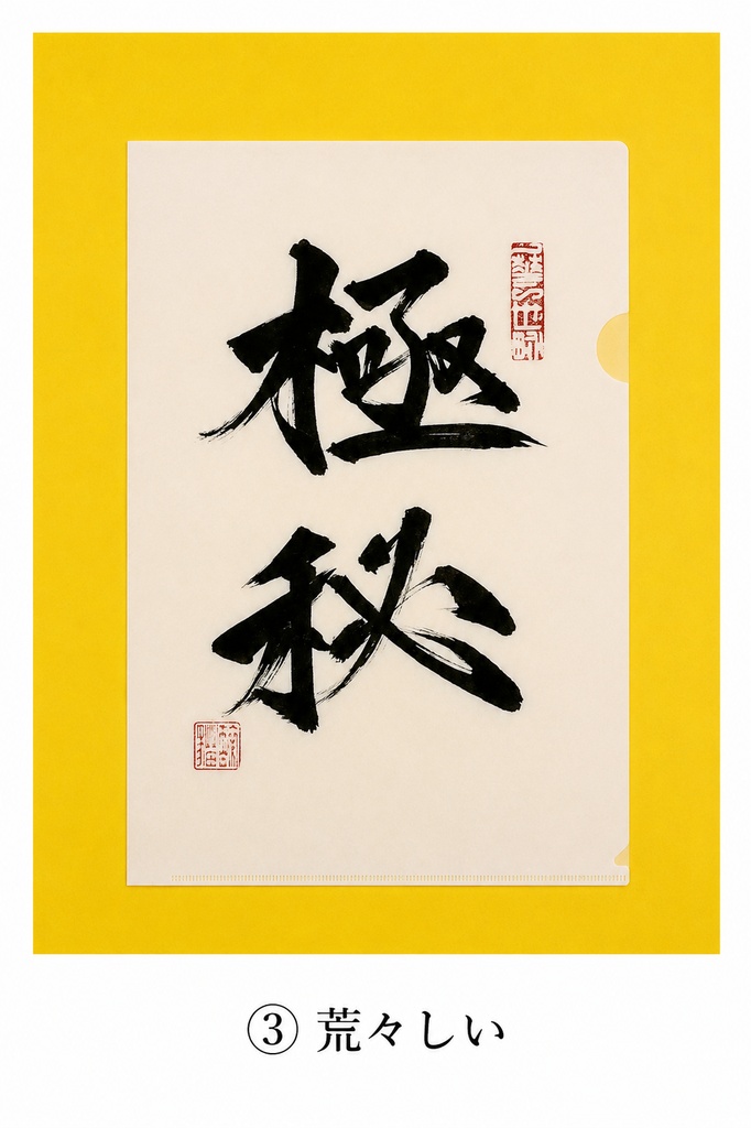 『極秘』 直筆クリアファイル