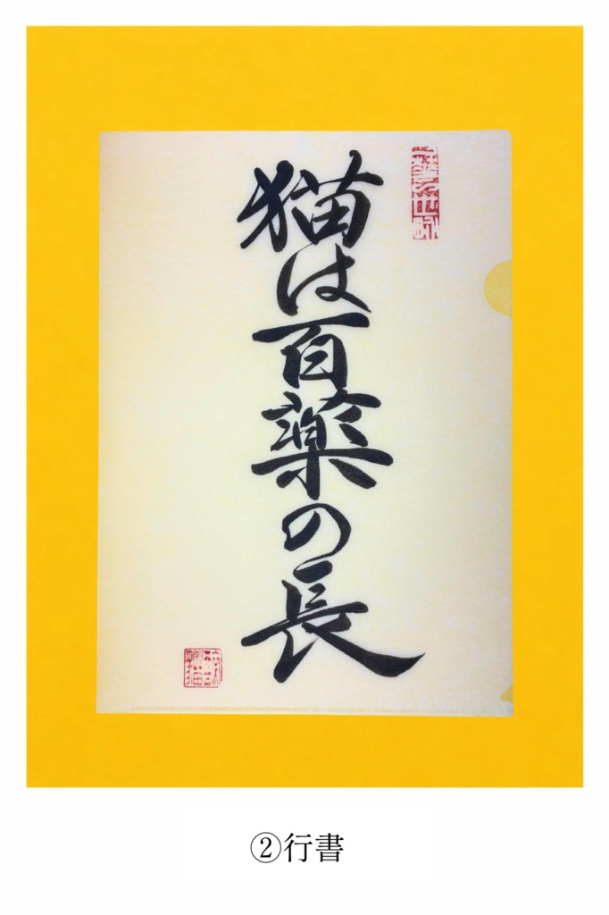 『猫は百薬の長』直筆クリアファイル