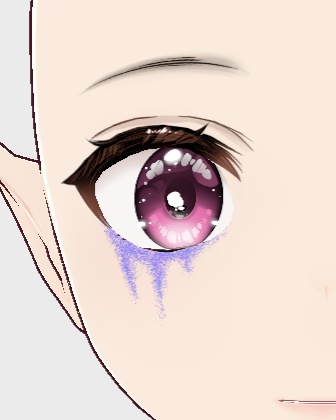Glitter Tears - Vroid Makeup