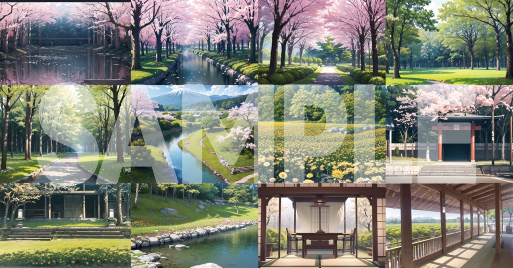 【無料】春っぽい背景素材集