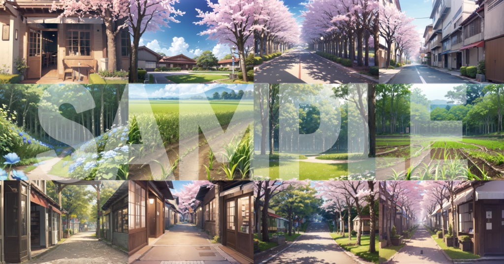 【無料】春っぽい背景素材集