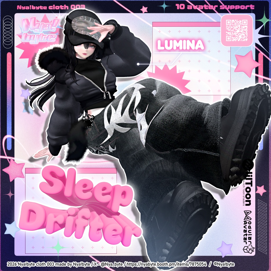 !1week20%OFF!【10avatars】NyamSleepDrifter -VRC想定-