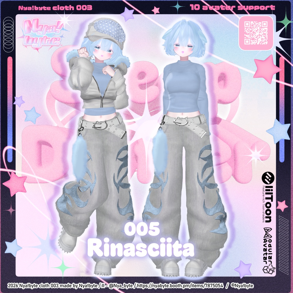 !1week20%OFF!【10avatars】NyamSleepDrifter -VRC想定-