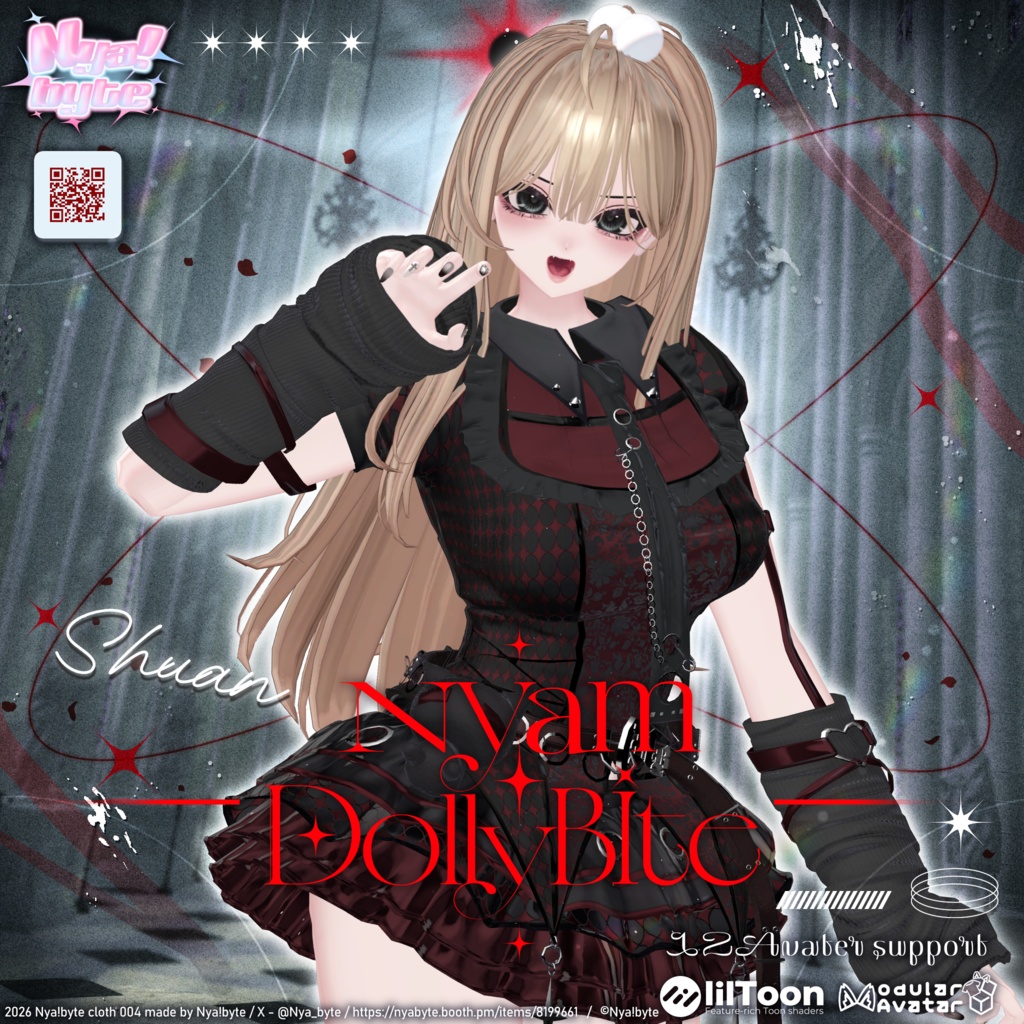 🌊Summer Sale🐬【14avatars】NyamDolly bite -VRC想定-