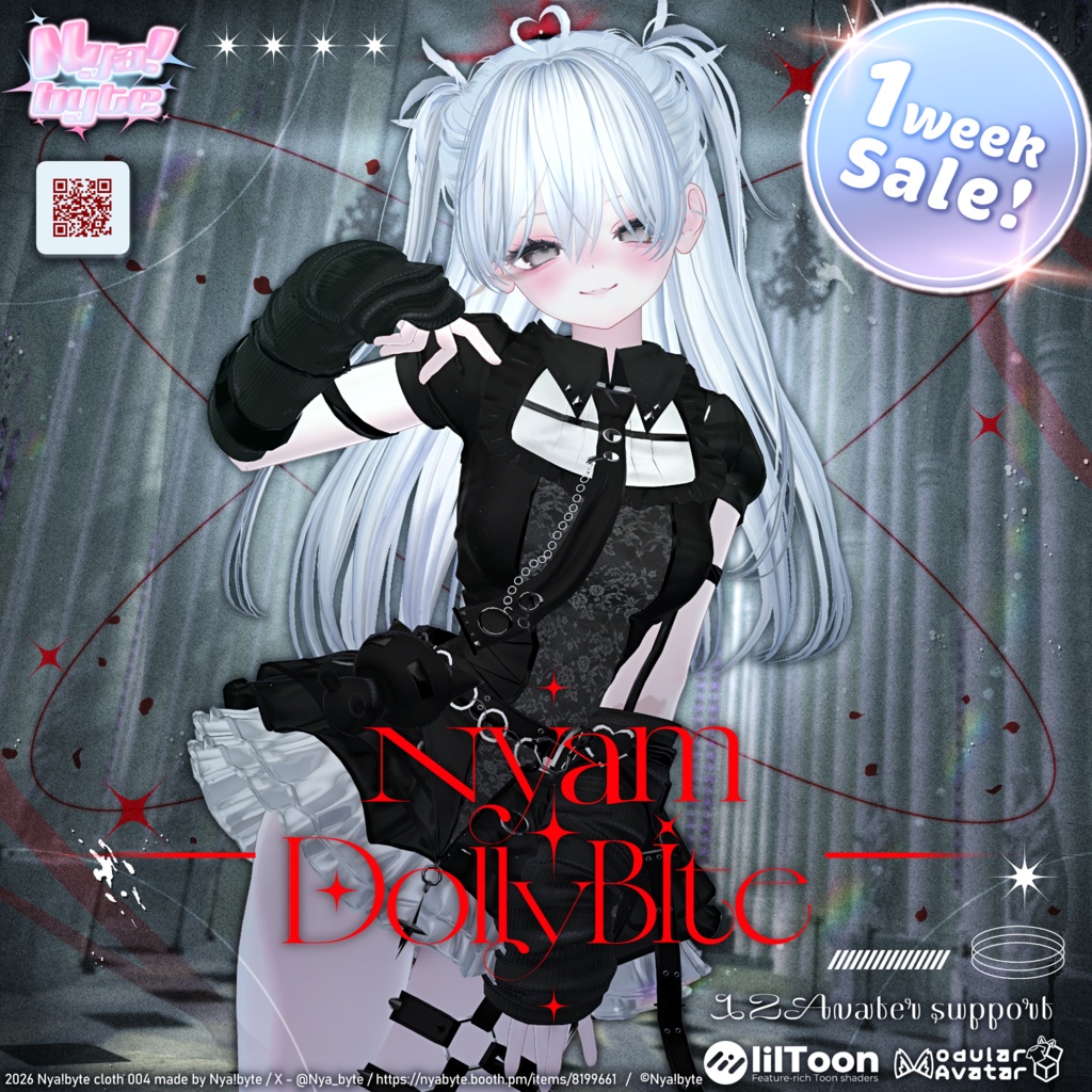 ✨1week 20％off!✨【12avatars】NyamDolly bite -VRC想定-