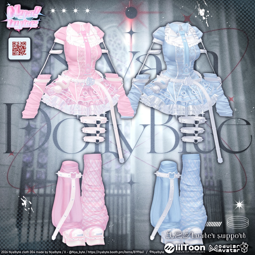 ✨1week 20%off!✨【12avatars】NyamDolly bite -VRC想定-