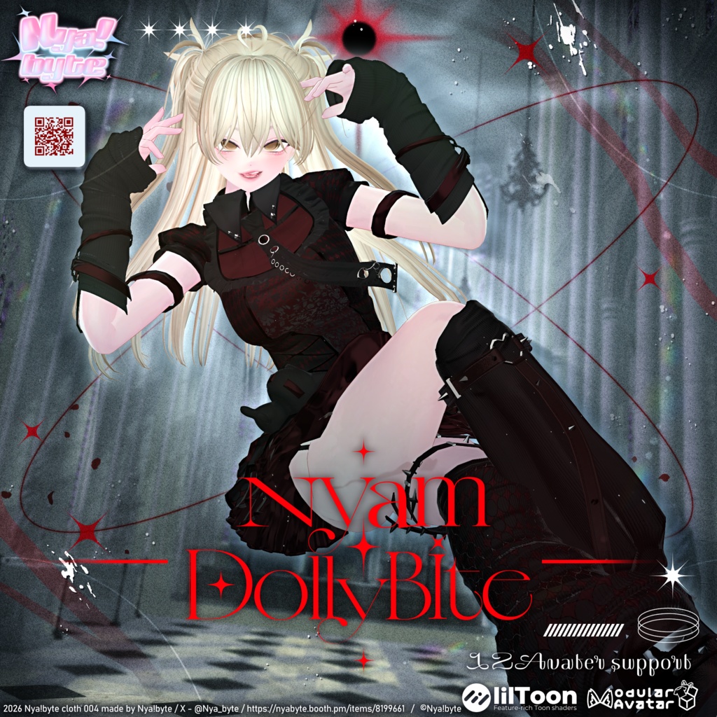 ✨1week 20%off!✨【12avatars】NyamDolly bite -VRC想定-