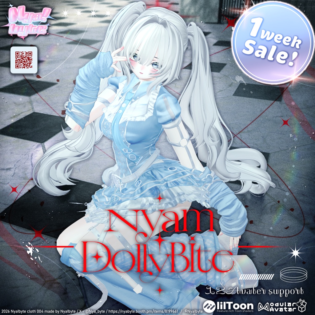 ✨1week 20%off!✨【12avatars】NyamDolly bite -VRC想定-