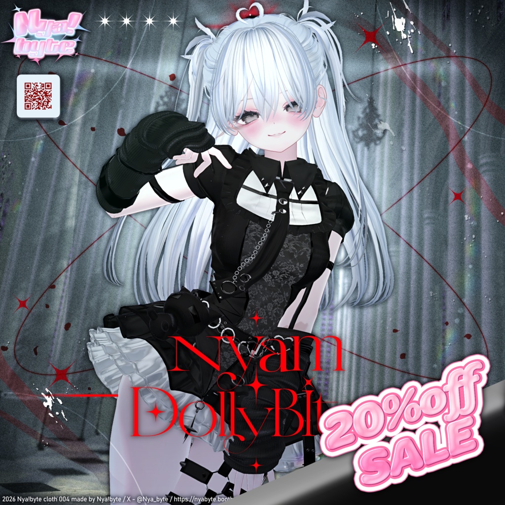 🌊Summer Sale🐬【13avatars】NyamDolly bite -VRC想定-