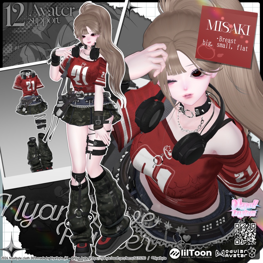 ✨1day40%OFF✨【12avatars】NyamLoveRaider -VRC想定-