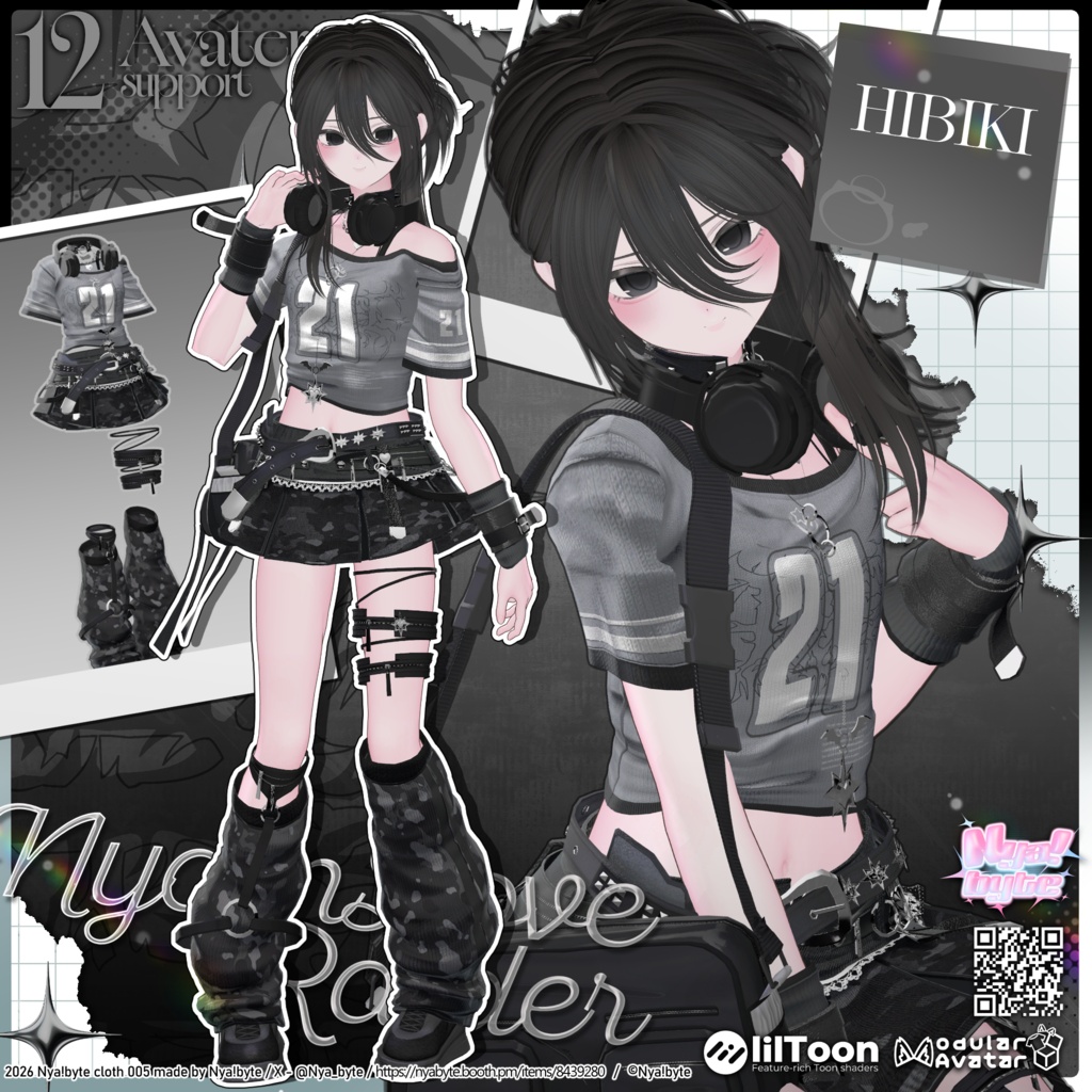 ✨1day40%OFF✨【12avatars】NyamLoveRaider -VRC想定-