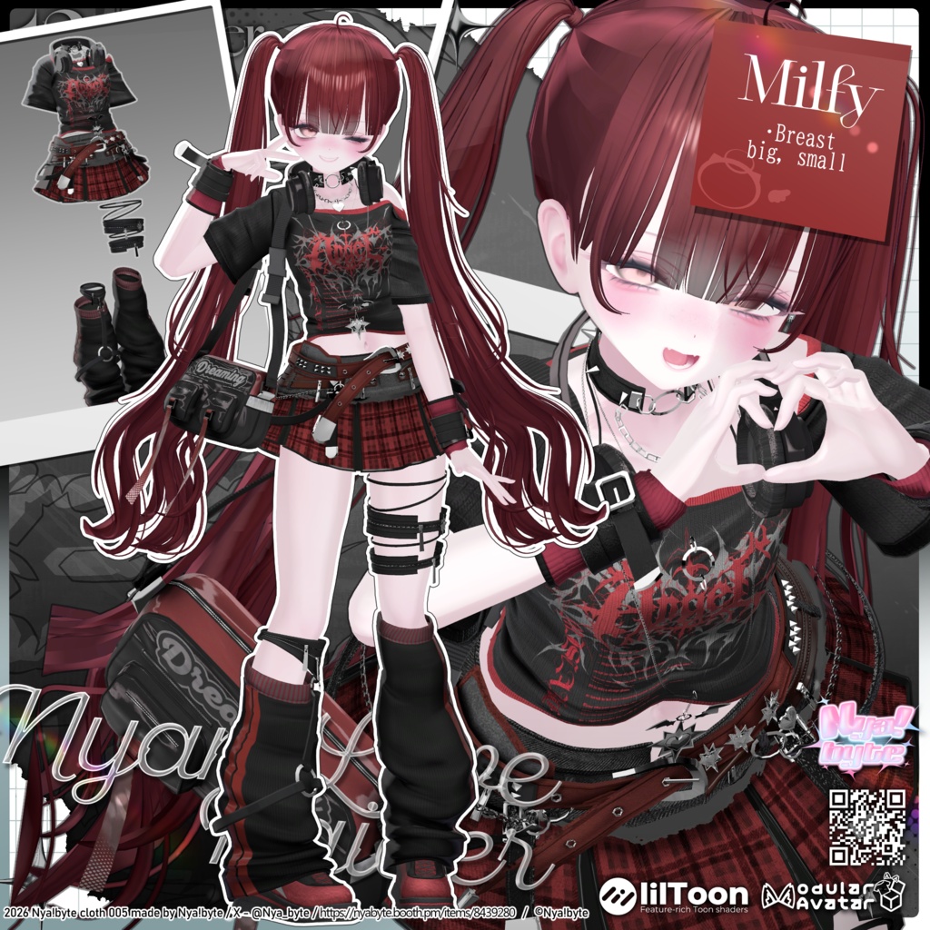 ✨1day40%OFF✨【12avatars】NyamLoveRaider -VRC想定-