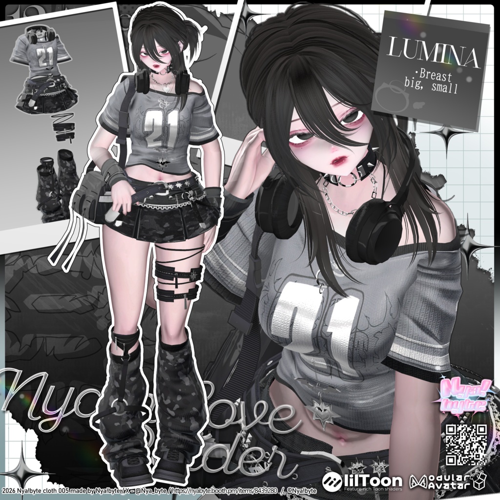 ✨1day40%OFF✨【12avatars】NyamLoveRaider -VRC想定-
