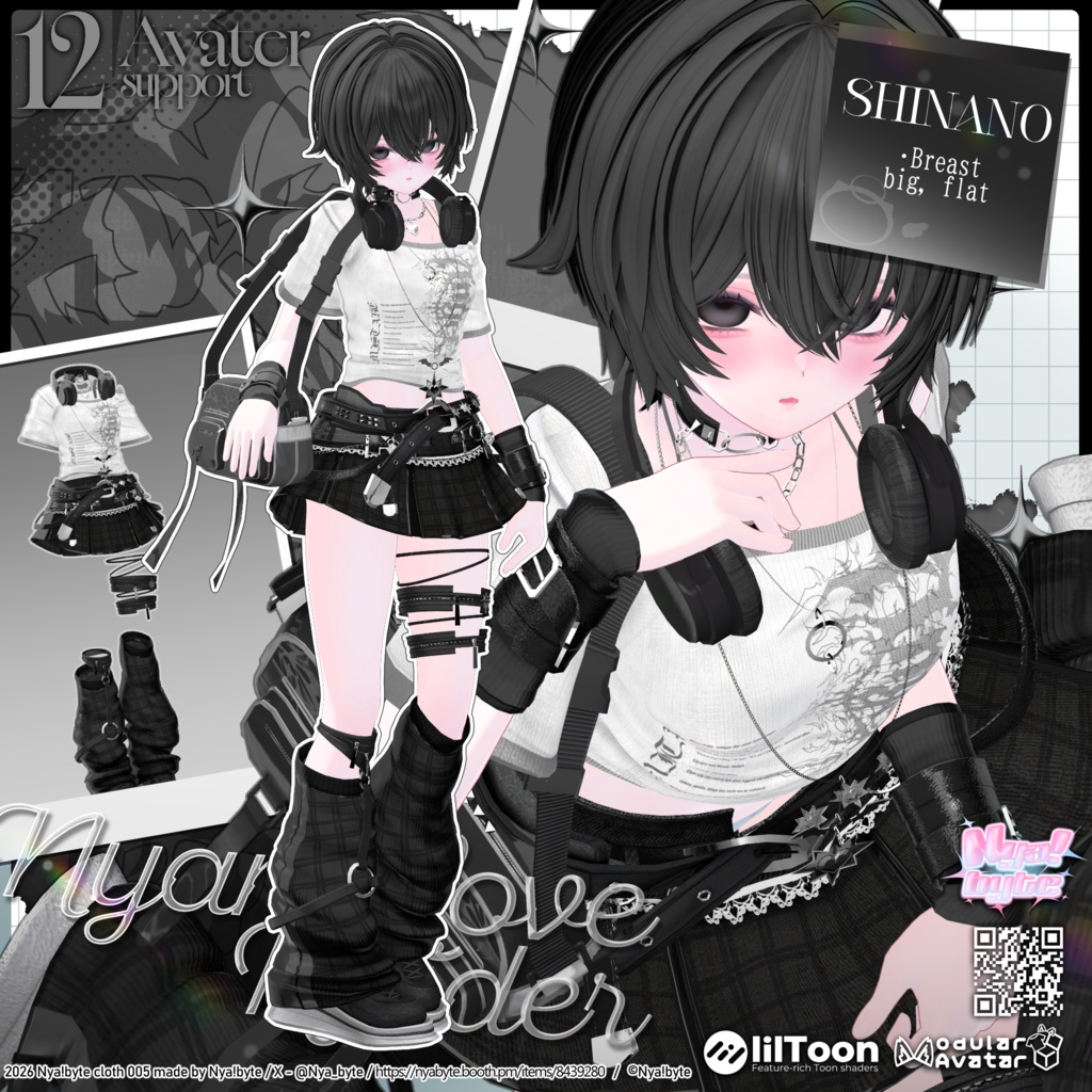 ✨1day40%OFF✨【12avatars】NyamLoveRaider -VRC想定-