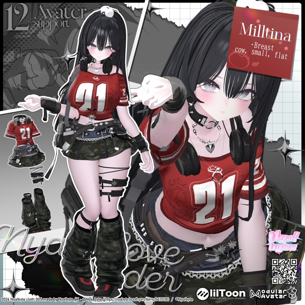 ✨1day40%OFF✨【12avatars】NyamLoveRaider -VRC想定-