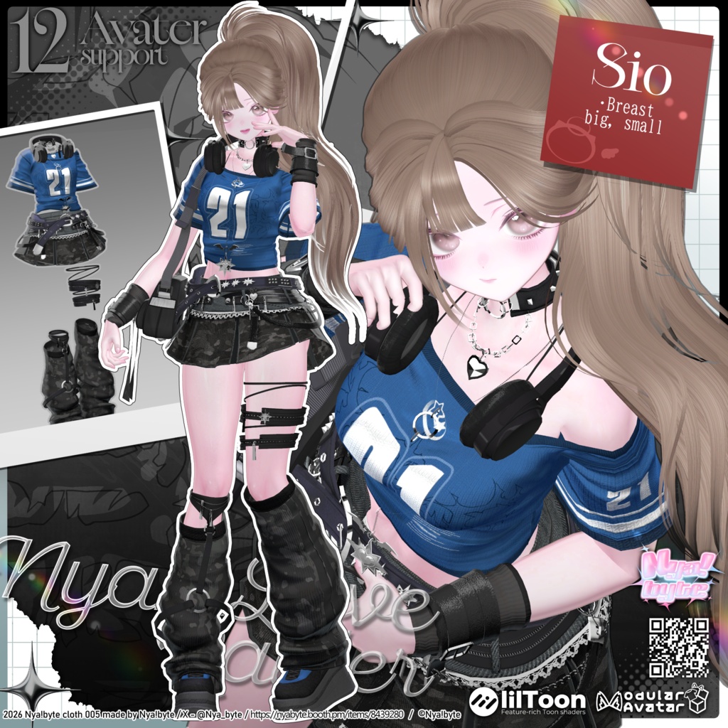 ✨1day40%OFF✨【12avatars】NyamLoveRaider -VRC想定-