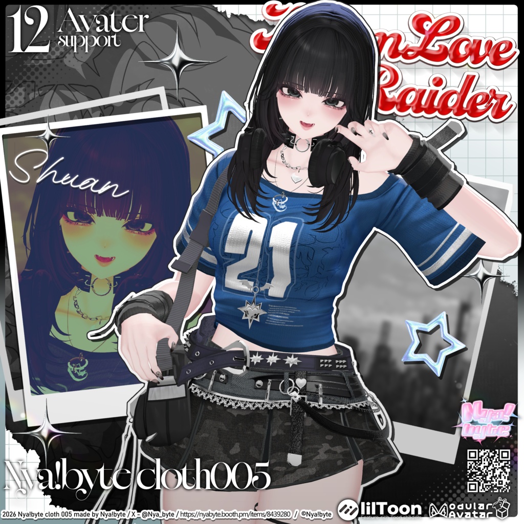 🌊Summer Sale🐬【13avatars】NyamLoveRaider -VRC想定-
